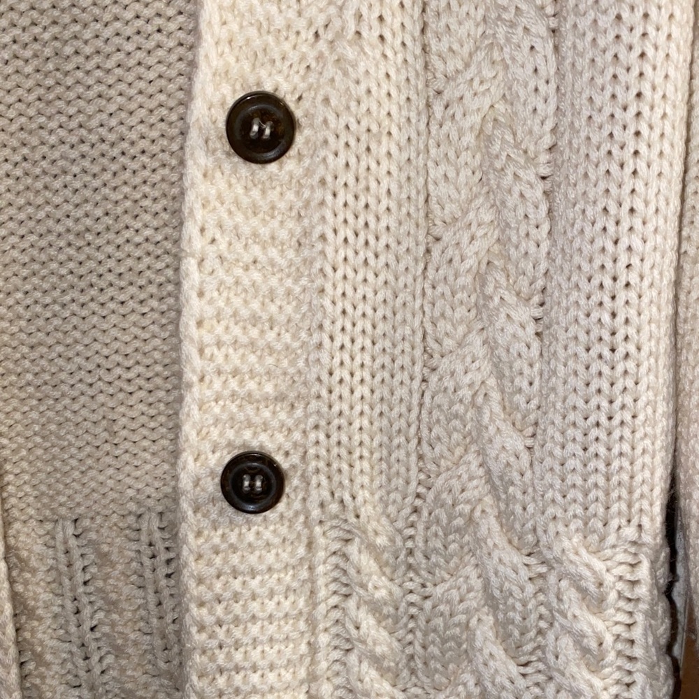 Cozy Cream Cable Knit Cardigan - Picture 4 of 8